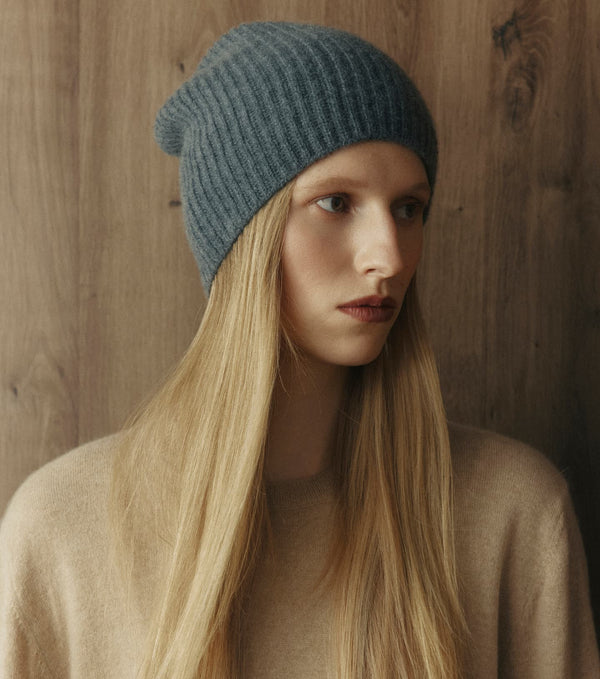 Baby Cashmere Beanie - Graphite
