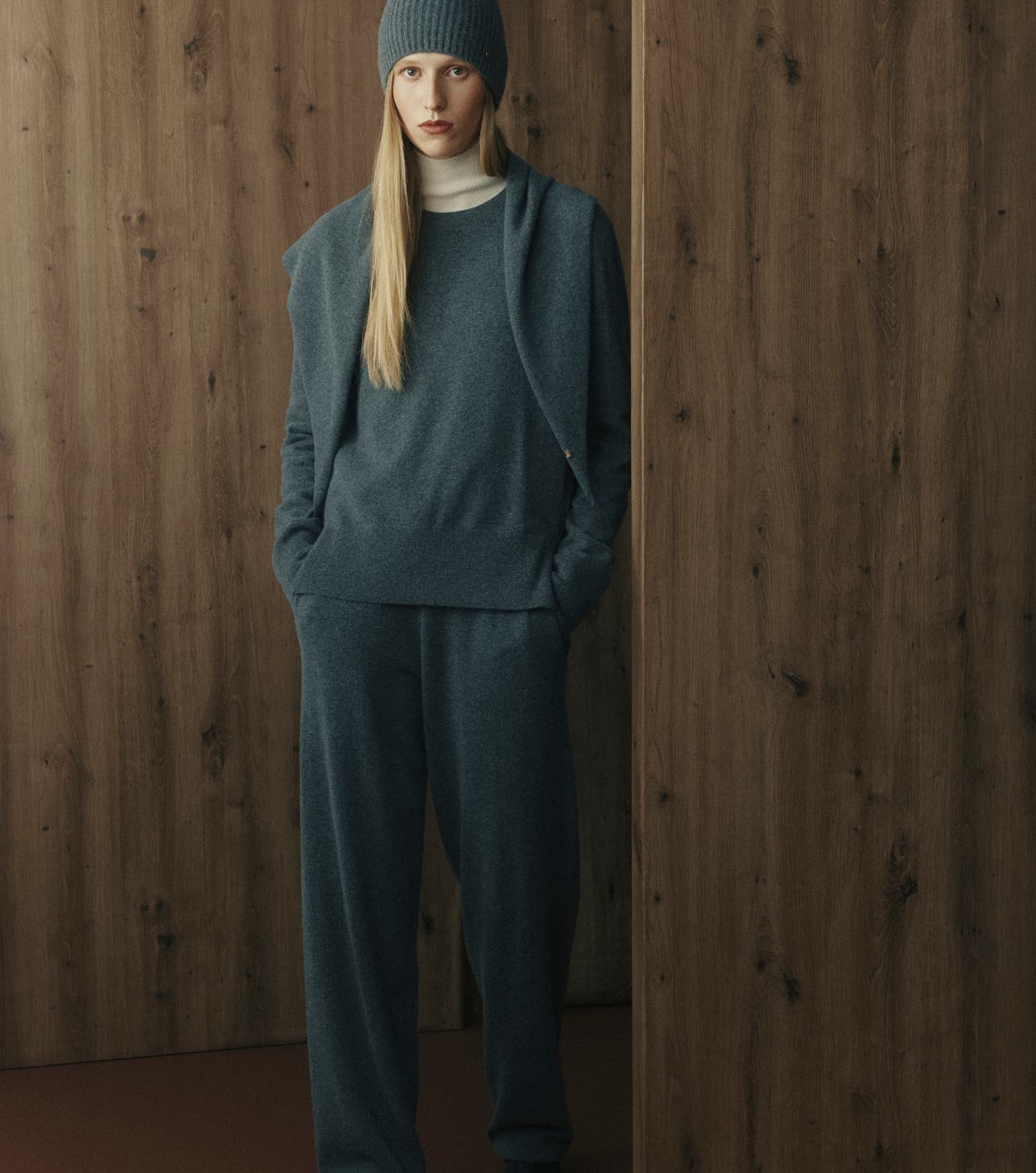 Baby Cashmere Trouser - Graphite