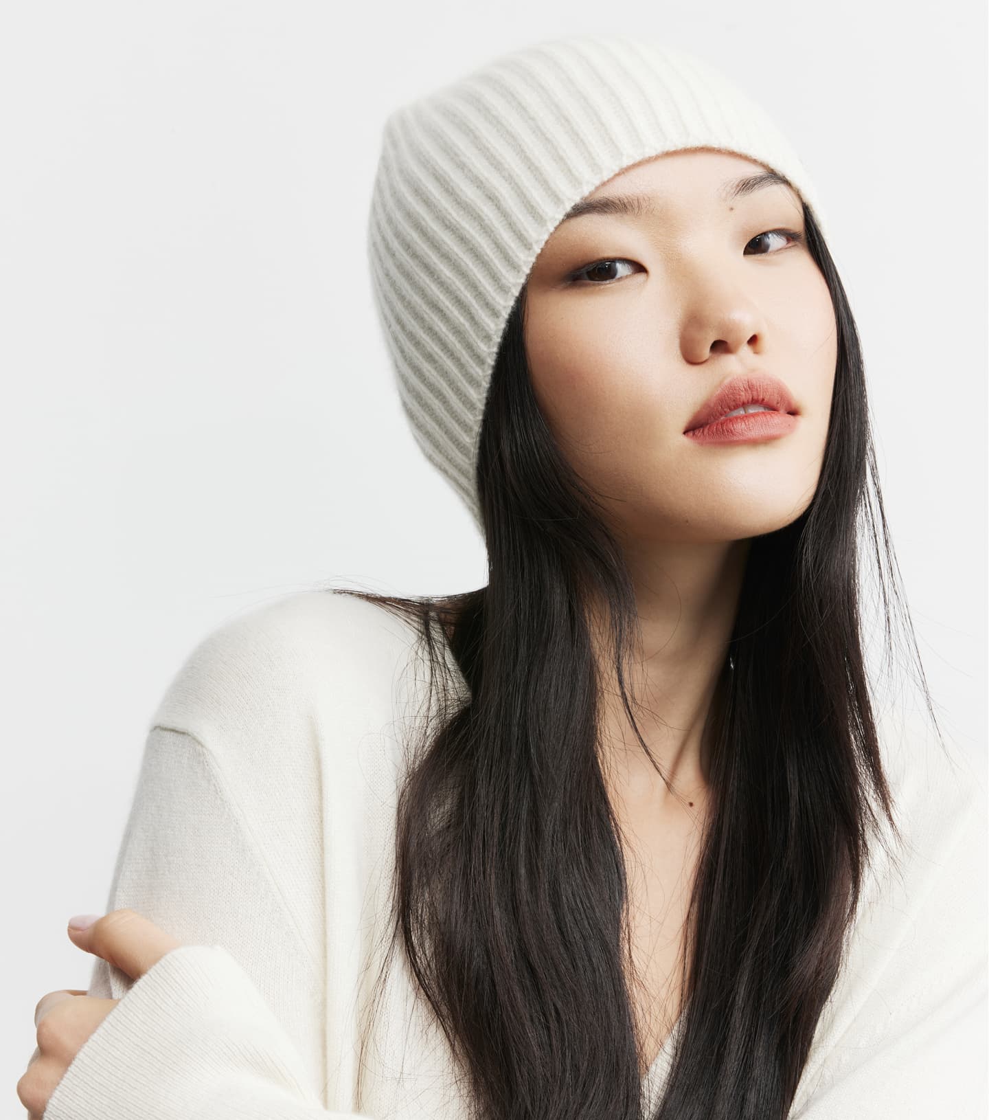 Baby Cashmere Beanie - Cream