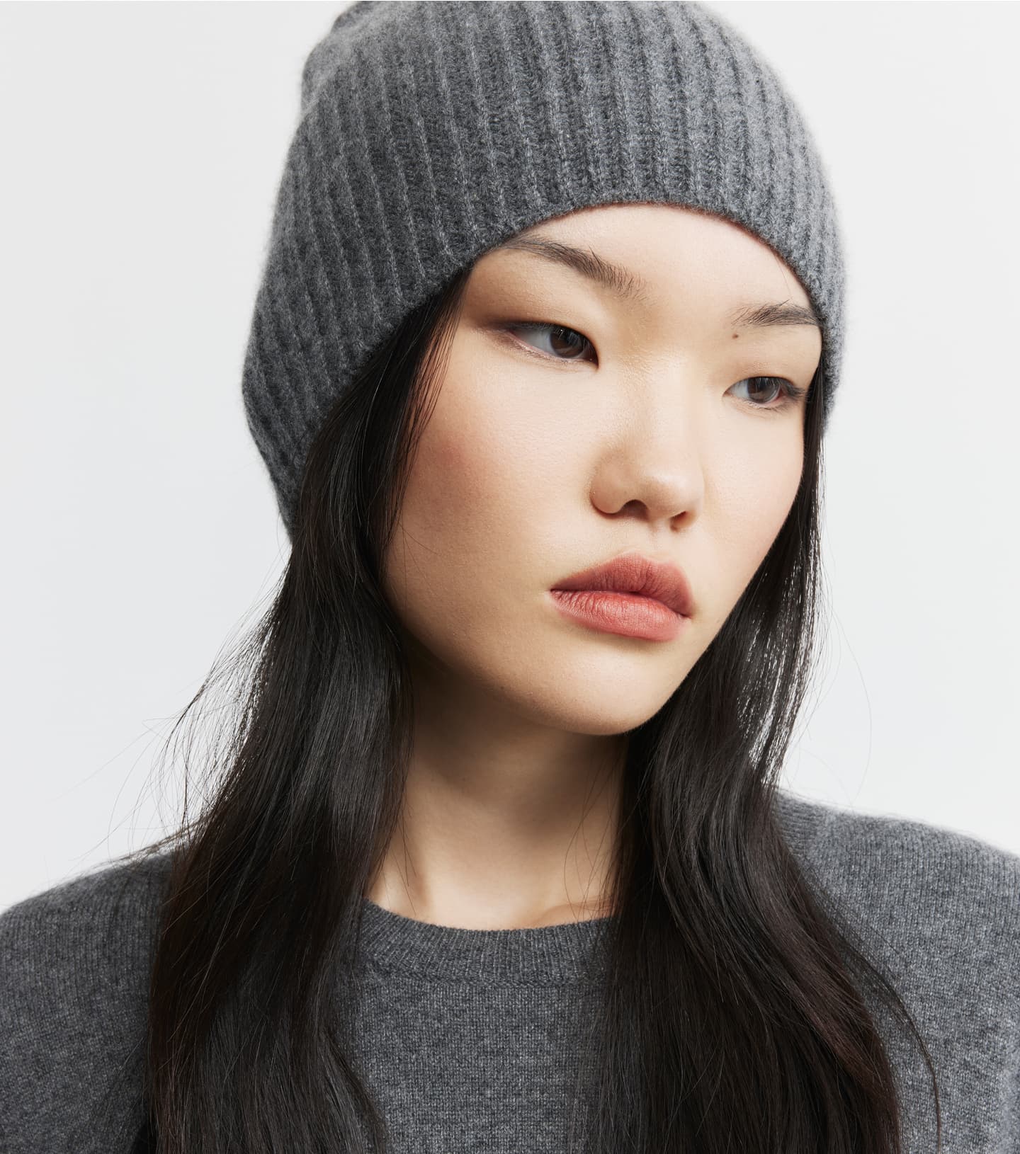 Baby Cashmere Beanie - Graphite