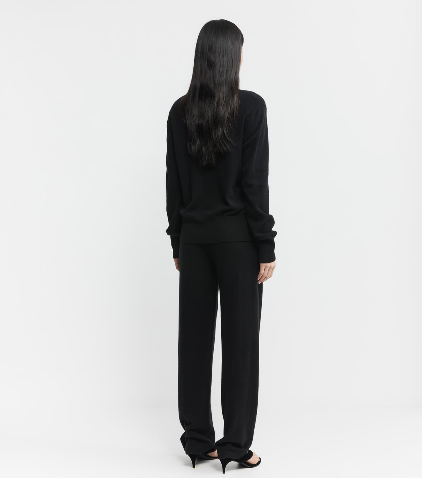 Baby Cashmere Crew Neck Sweater - Black