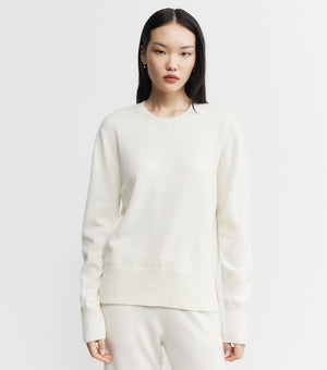 Baby Cashmere Crew Neck Sweater - Cream