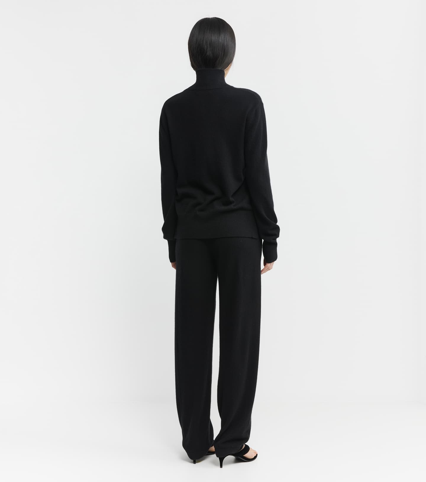 Relaxed Cashmere Trouser - Black