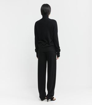 Relaxed Cashmere Trouser - Black