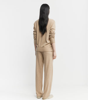 Baby Cashmere Trouser - Camel Melange