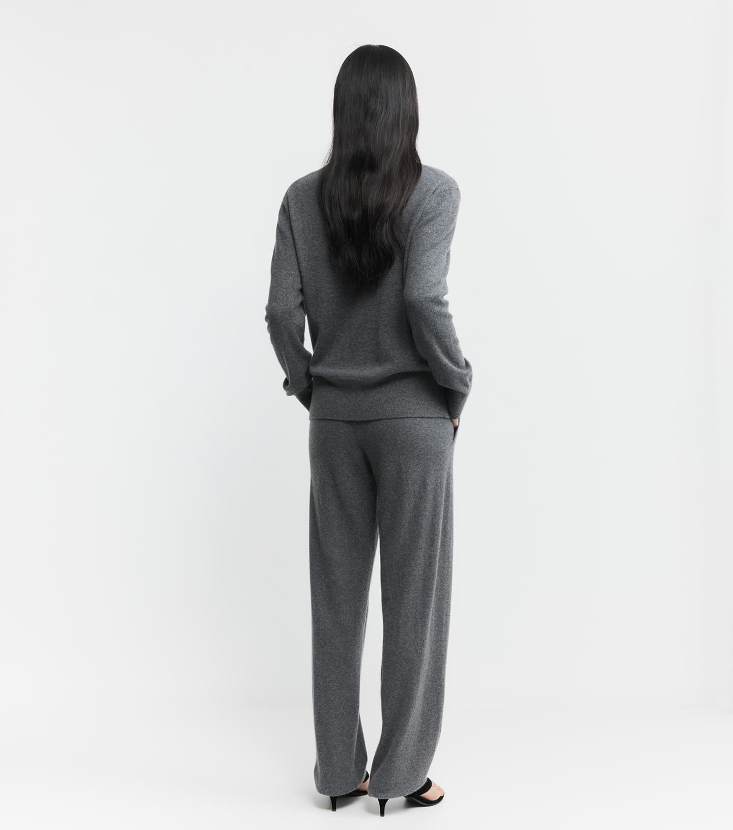 Relaxed Cashmere Trouser - Graphite