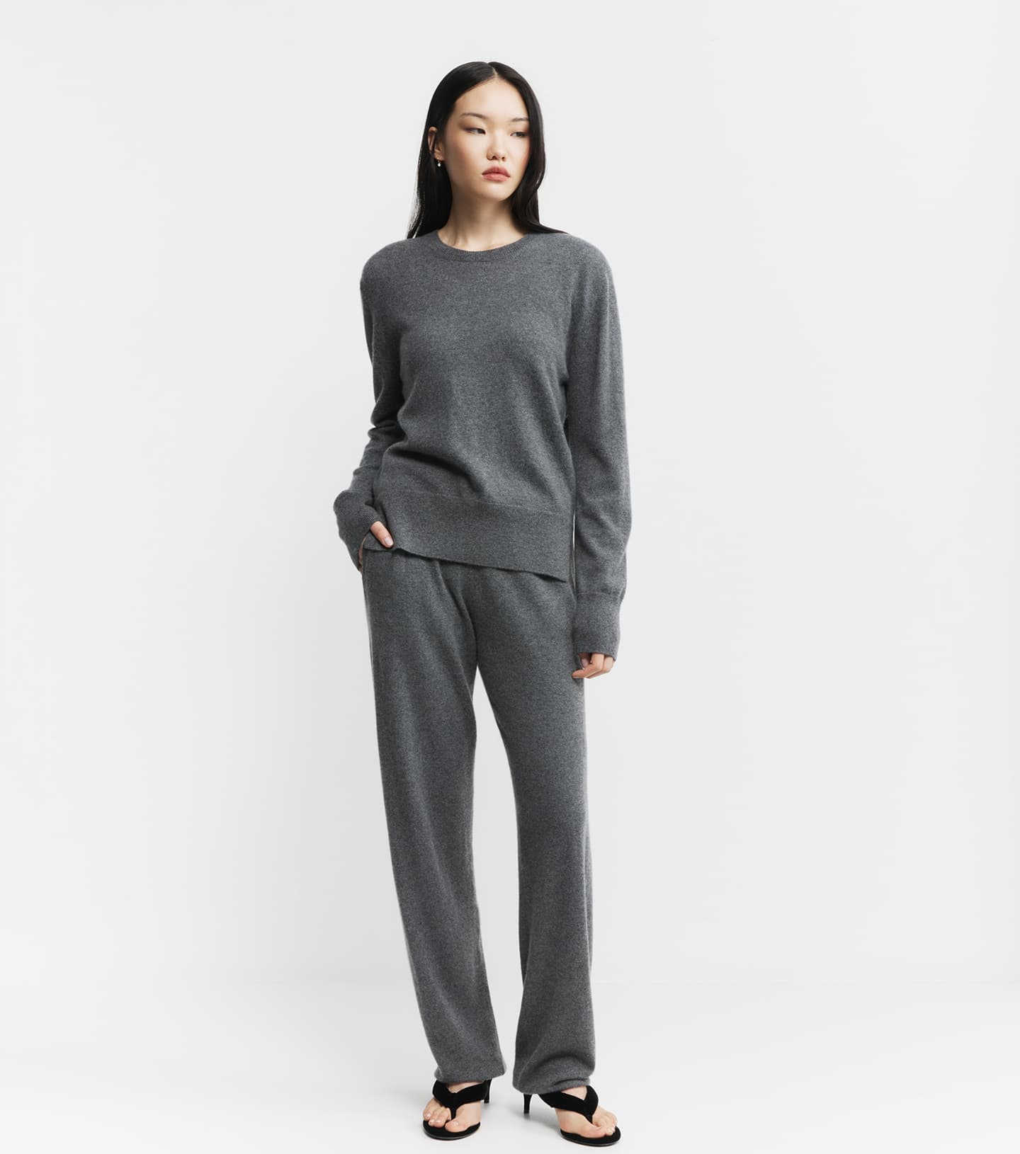 Relaxed Cashmere Trouser - Graphite