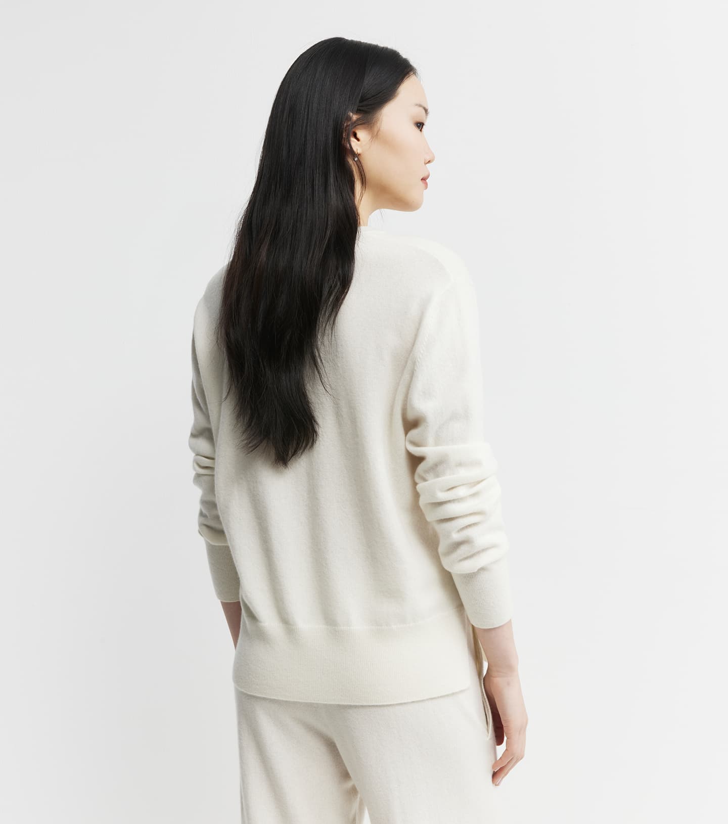 Baby Cashmere V-Neck Sweater - Cream