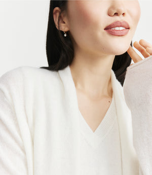 Featherweight Cashmere Cardigan - White