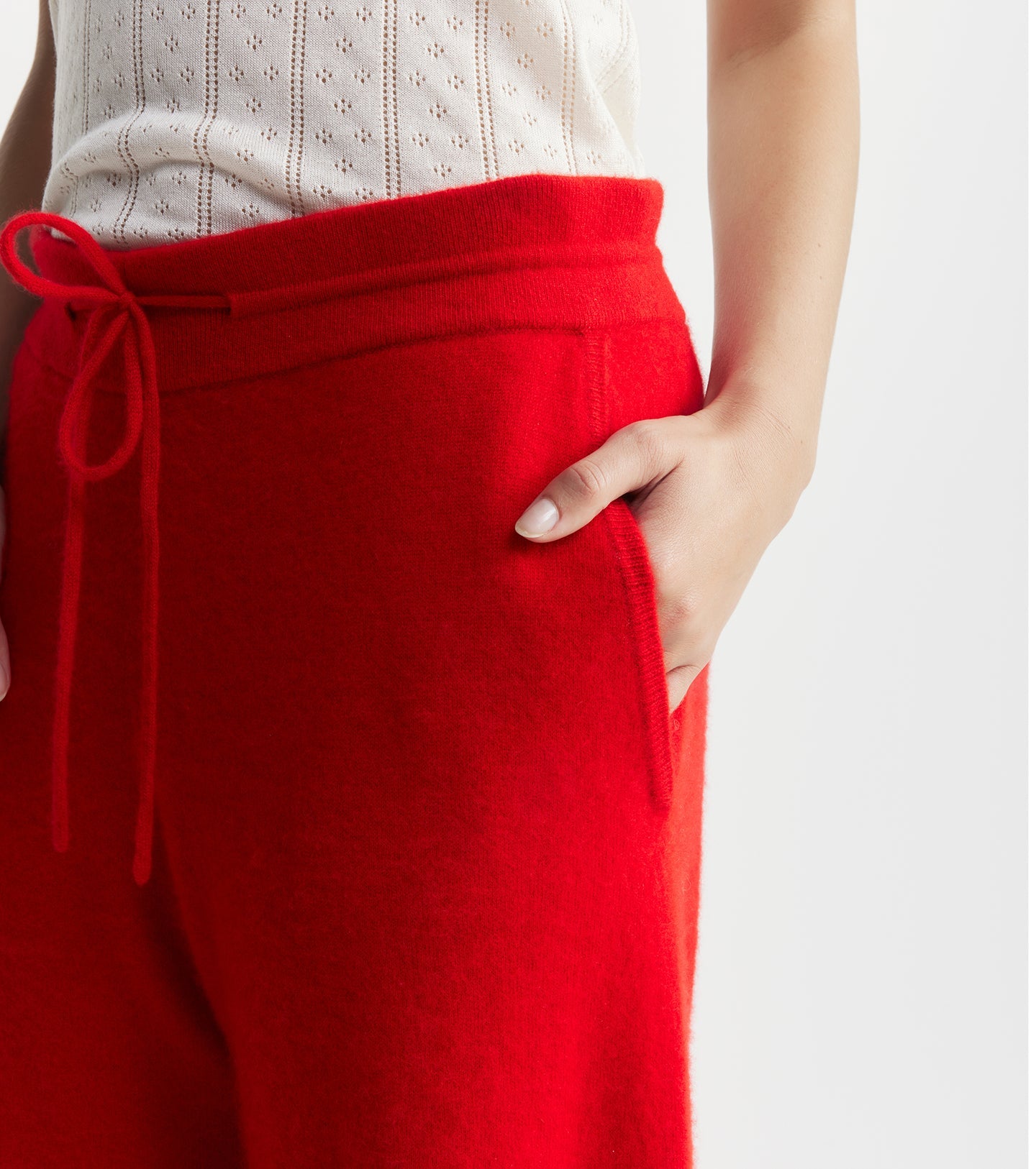 Cloud Cashmere Trouser - Red