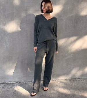 Cloud Cashmere Trouser - Steel