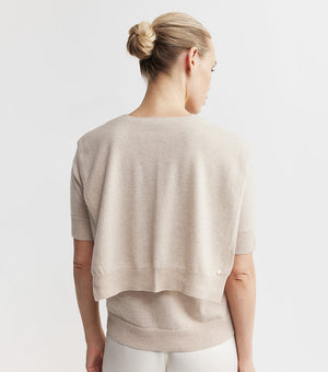 Cashmere Sweater Scarf - Sand