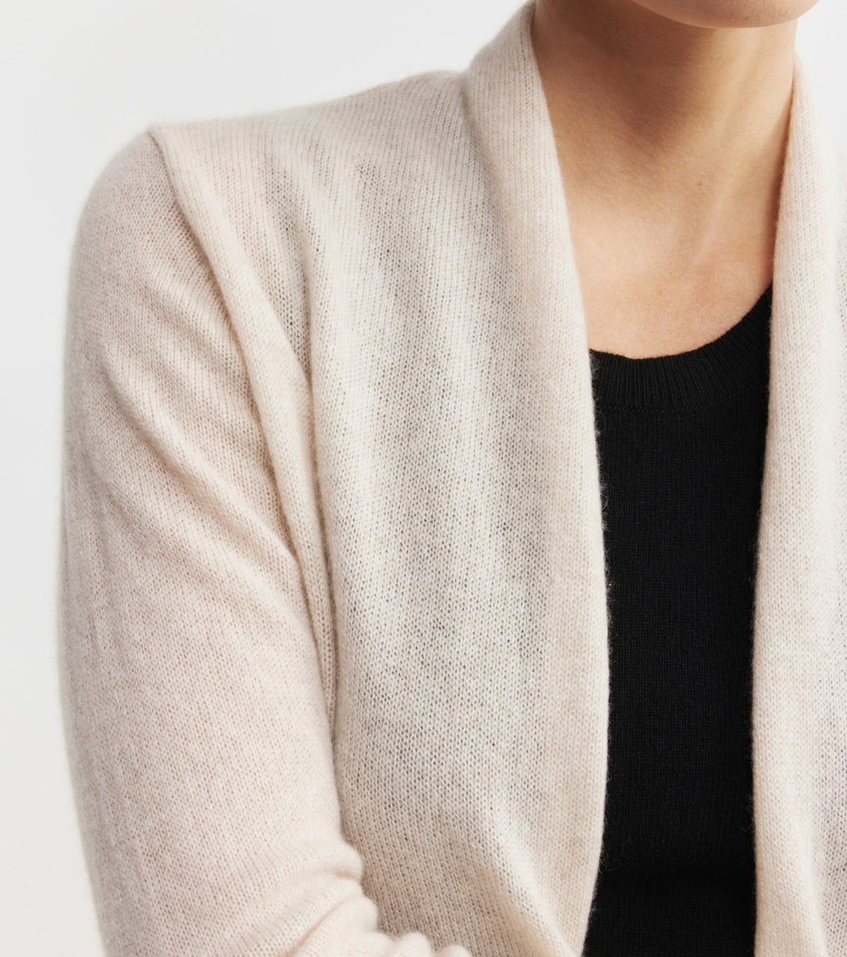 Featherweight Cashmere Cardigan - Sand