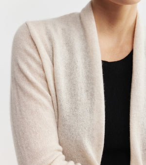 Featherweight Cashmere Cardigan - Sand