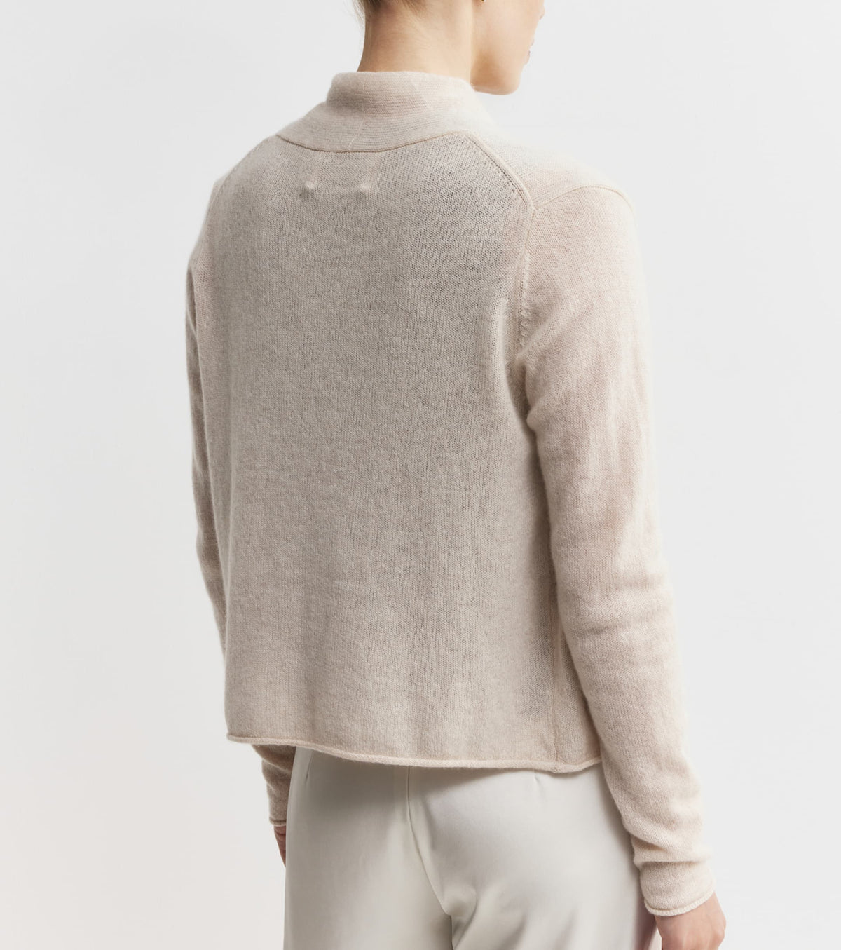 Featherweight Cashmere Cardigan in Sand