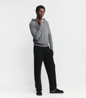 Cashmere Zip Hoodie - Graphite