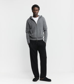 Cashmere Zip Hoodie - Graphite