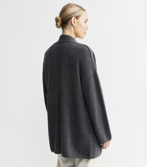Luxe Cashmere Cardigan - Graphite