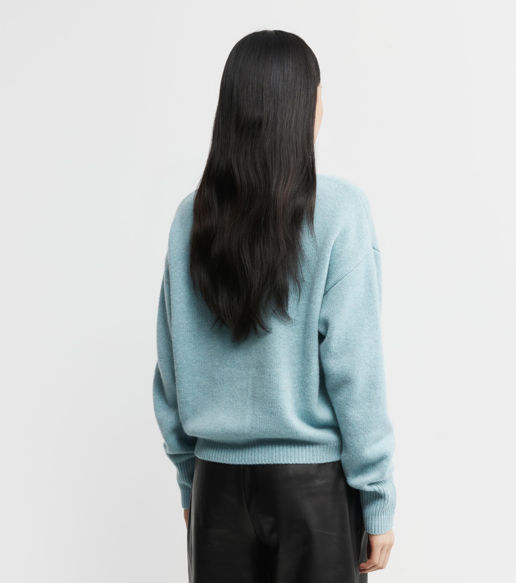 Luxe Relaxed Cashmere Cardigan - Seafoam