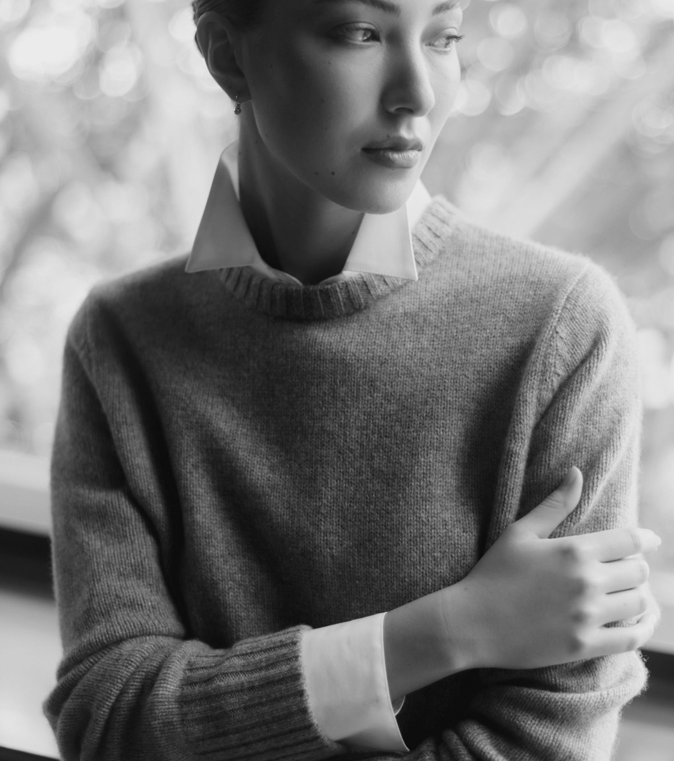Luxe Cashmere Crew Sweater - Red