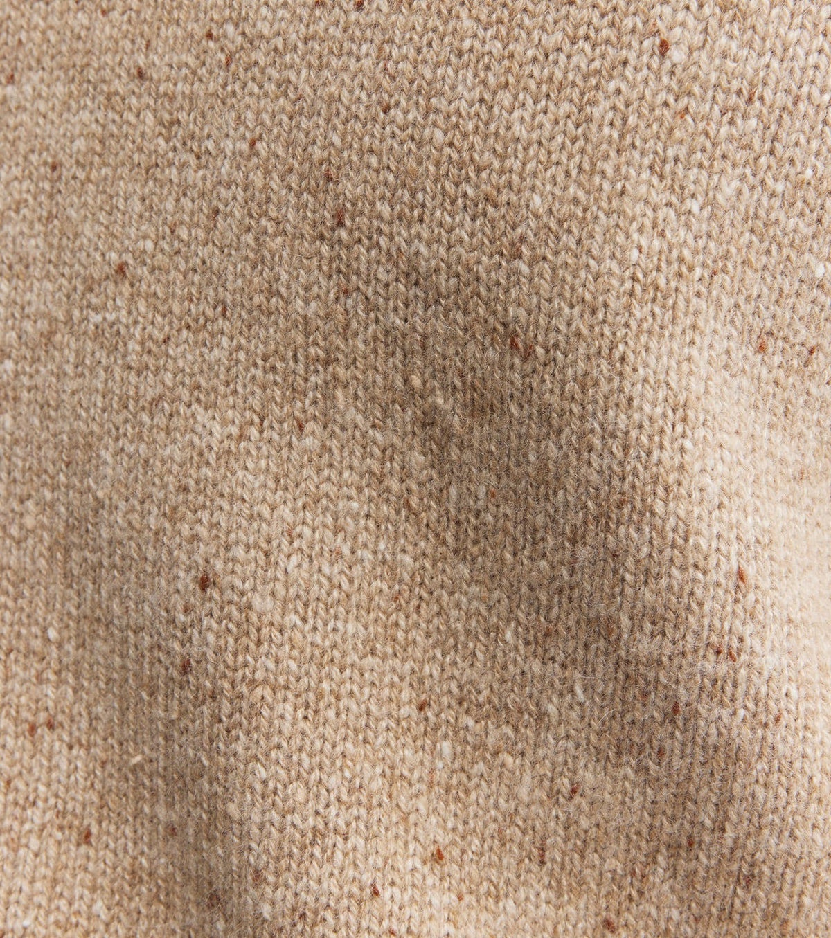 Mens Cashmere Relaxed Crew - Brown Speckle
