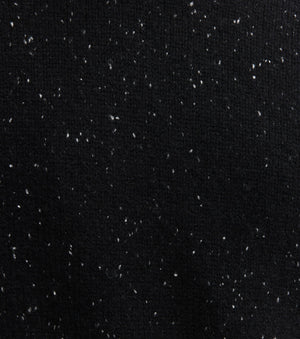 Mens Cashmere Relaxed Crew - Black Speckle