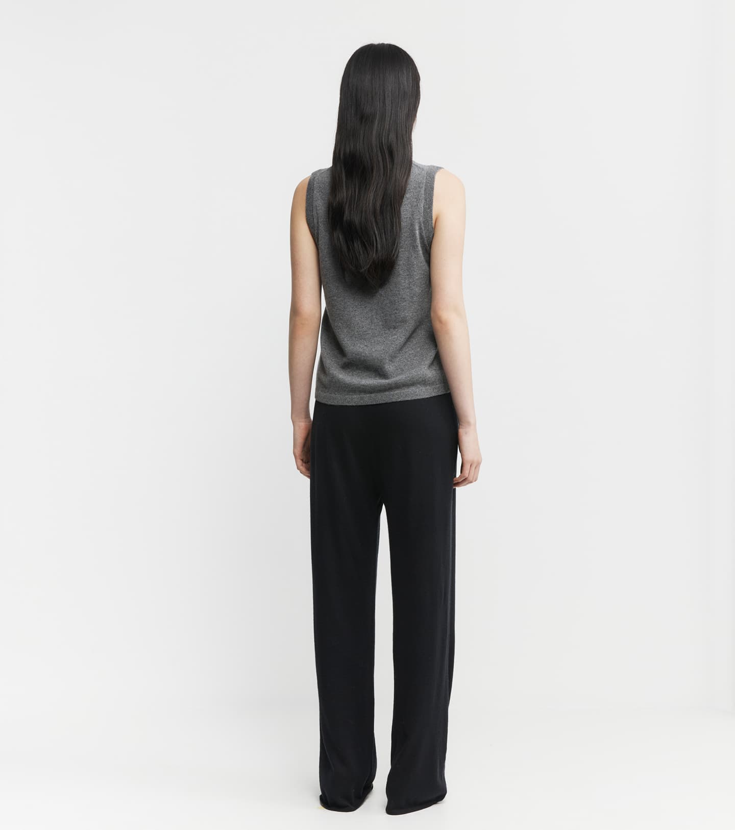 Relaxed Cashmere Trouser - Black