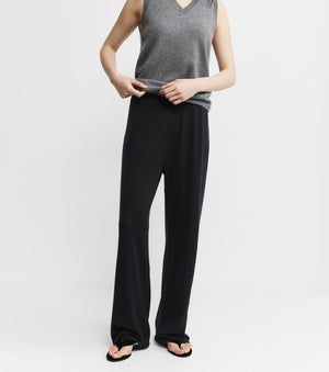 Relaxed Cashmere Trouser - Black