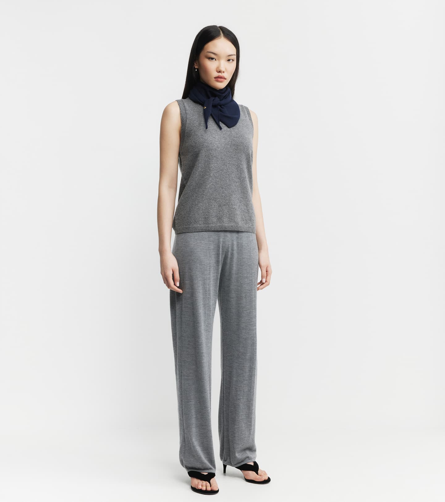 Relaxed Cashmere Trouser - Graphite