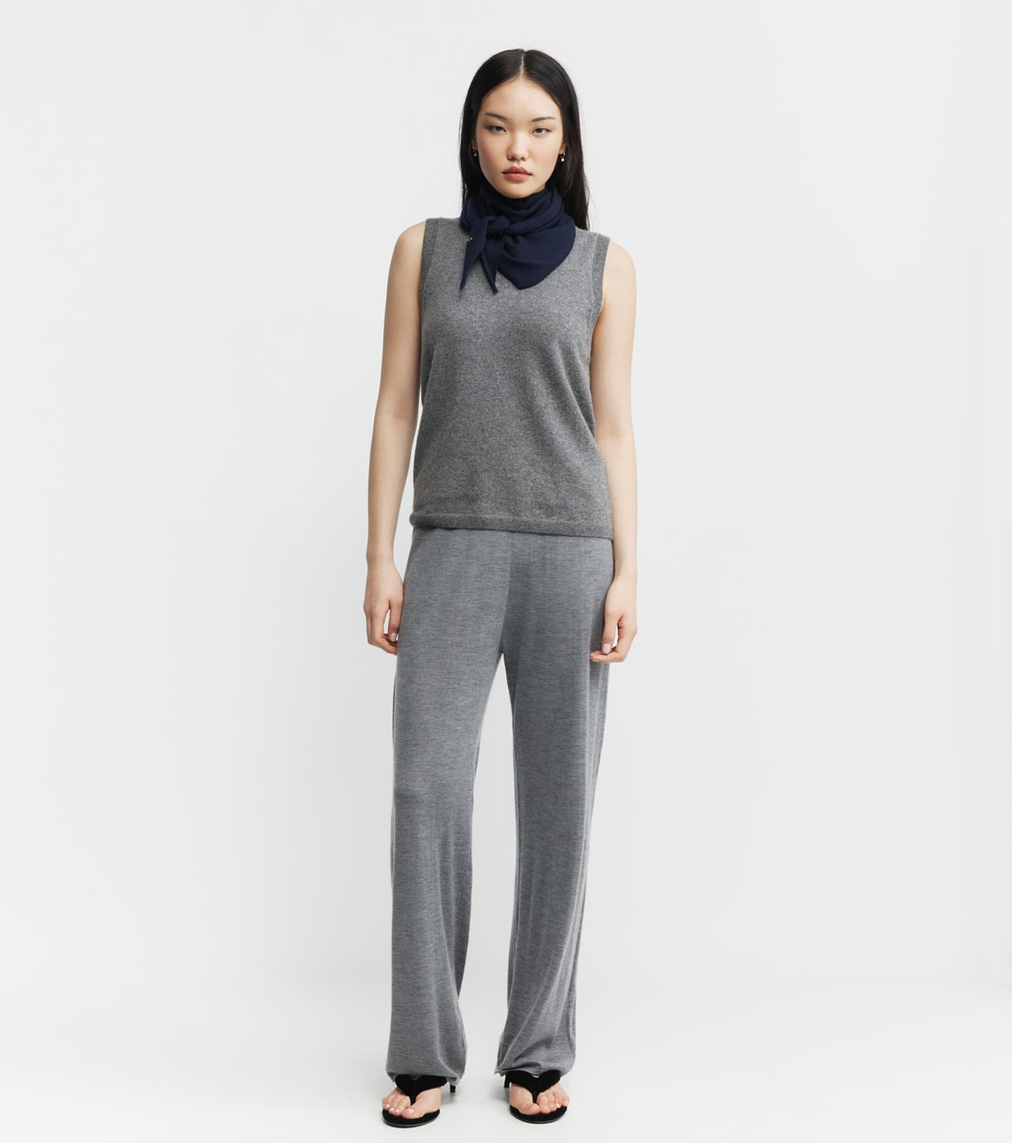 Relaxed Cashmere Trouser - Graphite