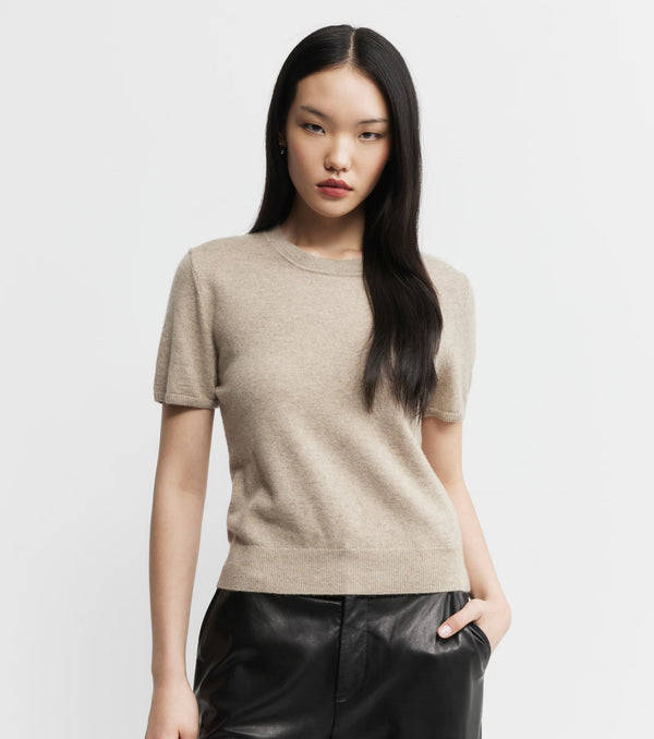 Cashmere Slim Fit Tee - Birch