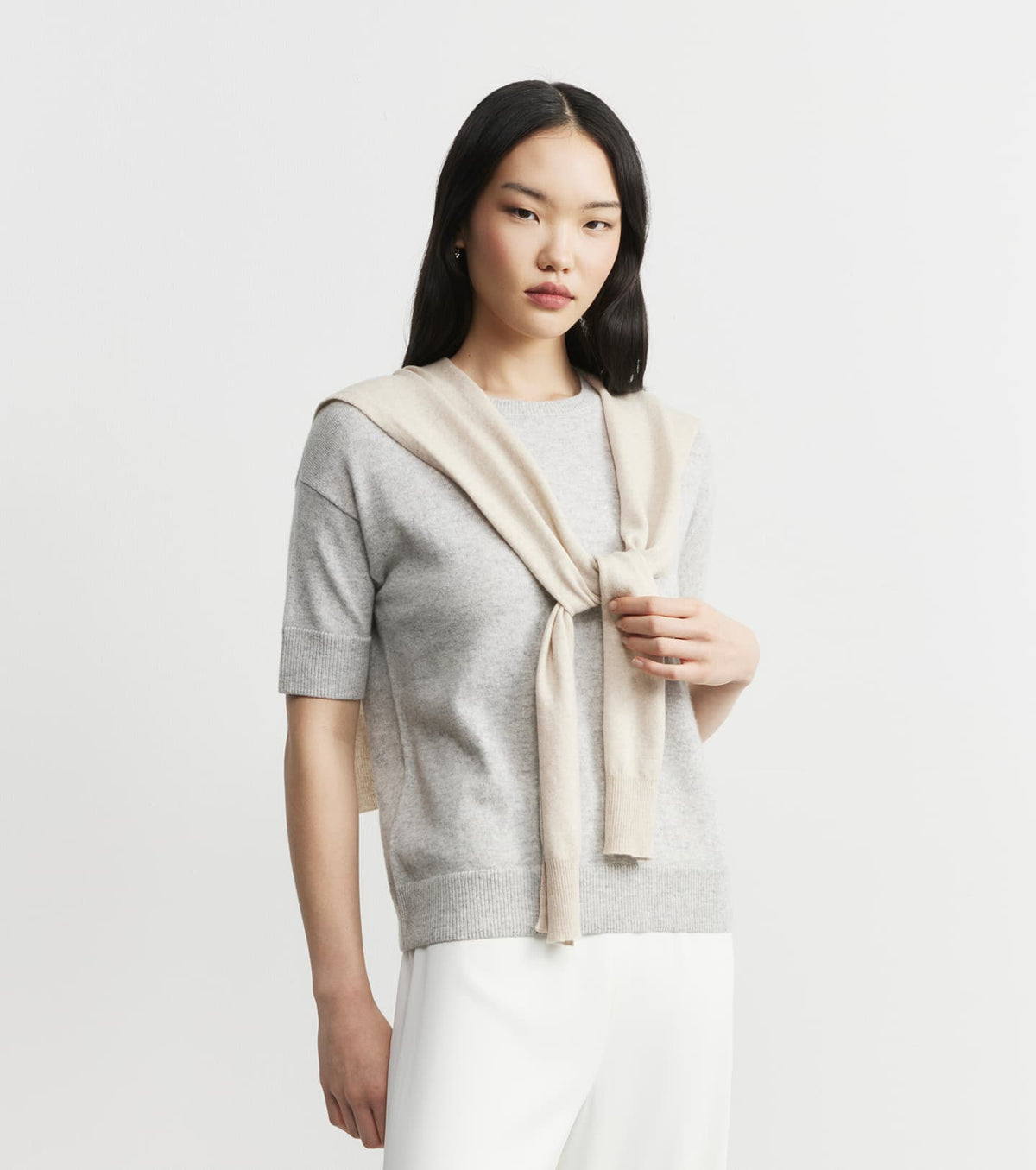 Cashmere Sweater Scarf - Birch