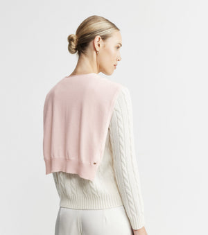 Cashmere Sweater Scarf - Powder Pink