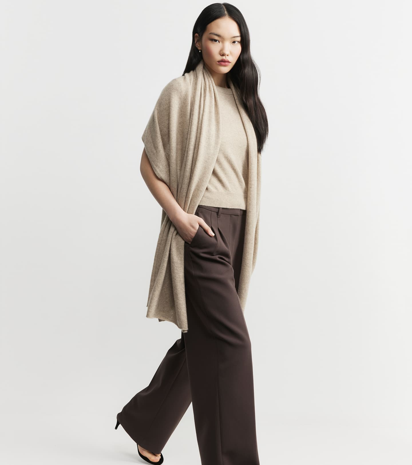 Cashmere Travel Wrap - Birch