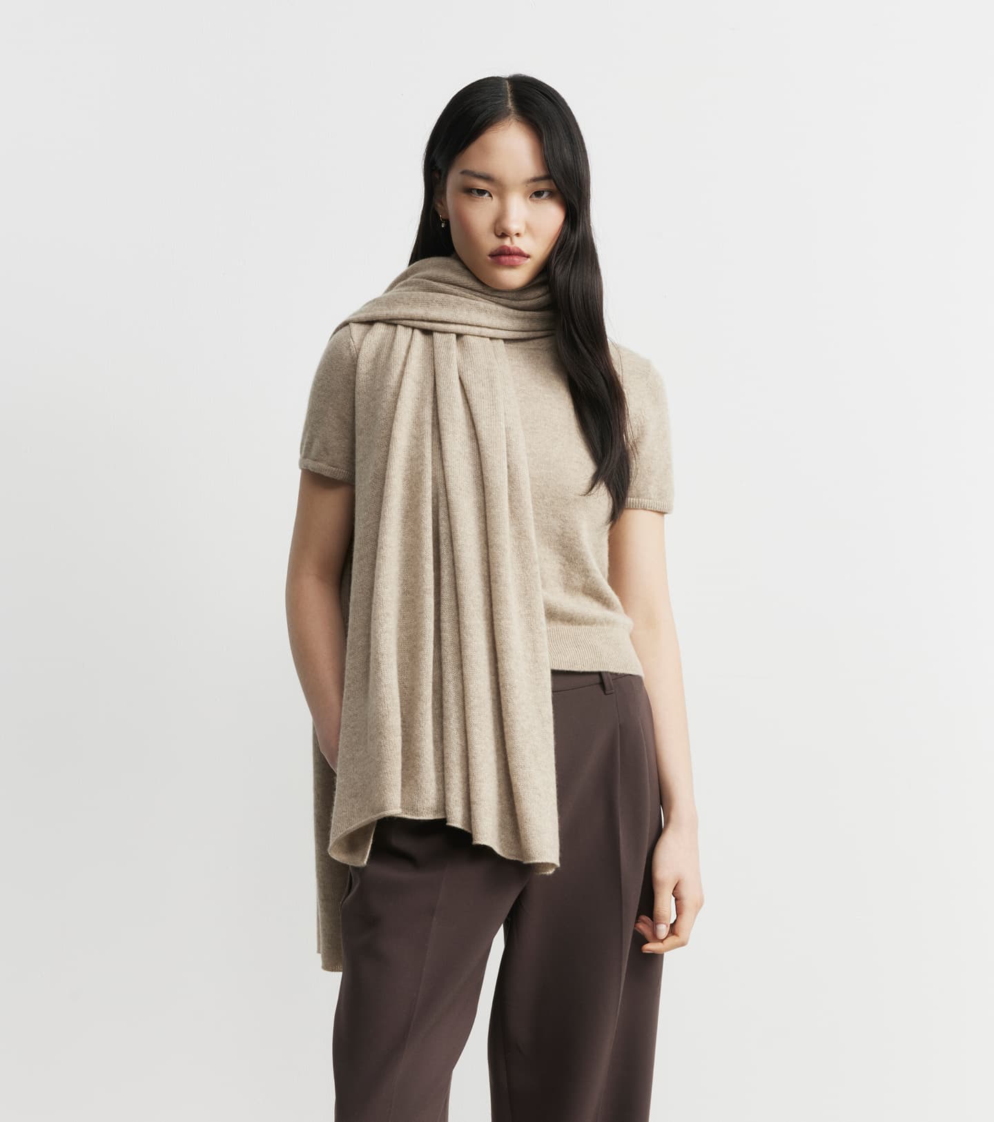 Cashmere Travel Wrap - Birch
