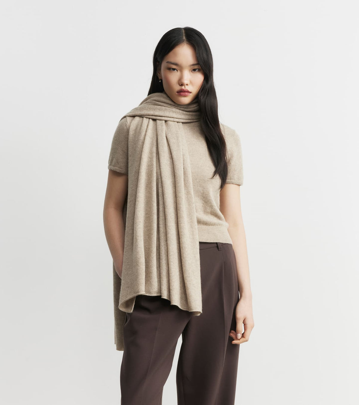 Cashmere Travel Wrap - Birch