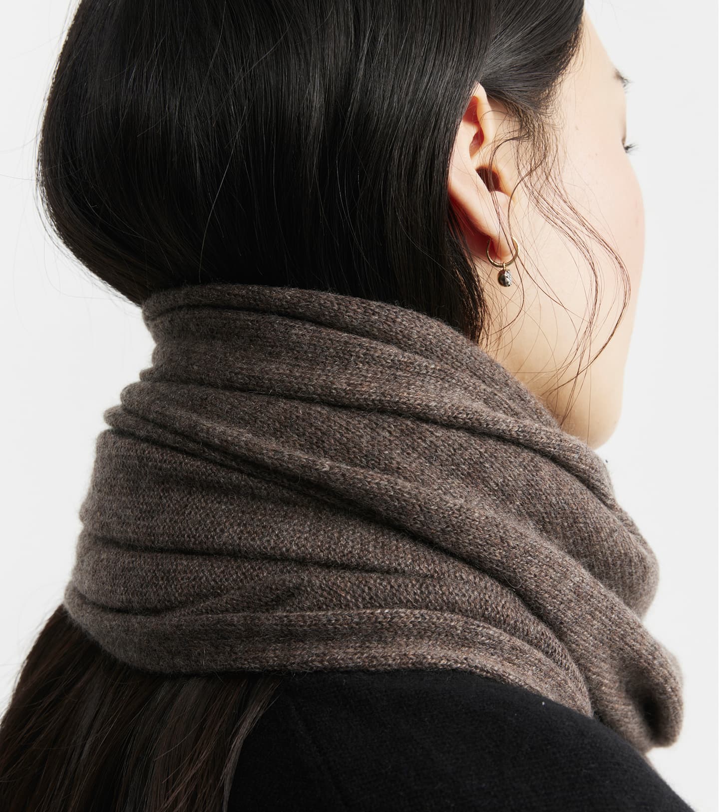 Cashmere Travel Wrap - Brown Melange