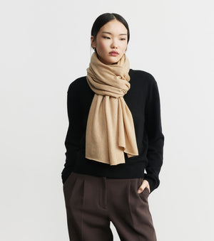 Cashmere Travel Wrap - Camel
