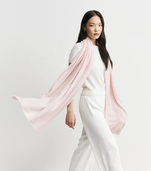 Cashmere Travel Wrap - Powder Pink