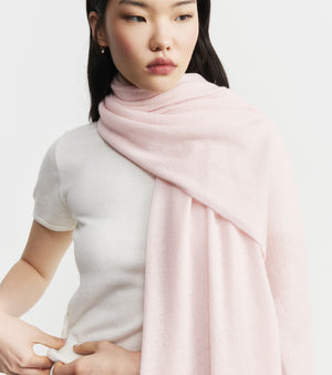 Cashmere Travel Wrap - Powder Pink