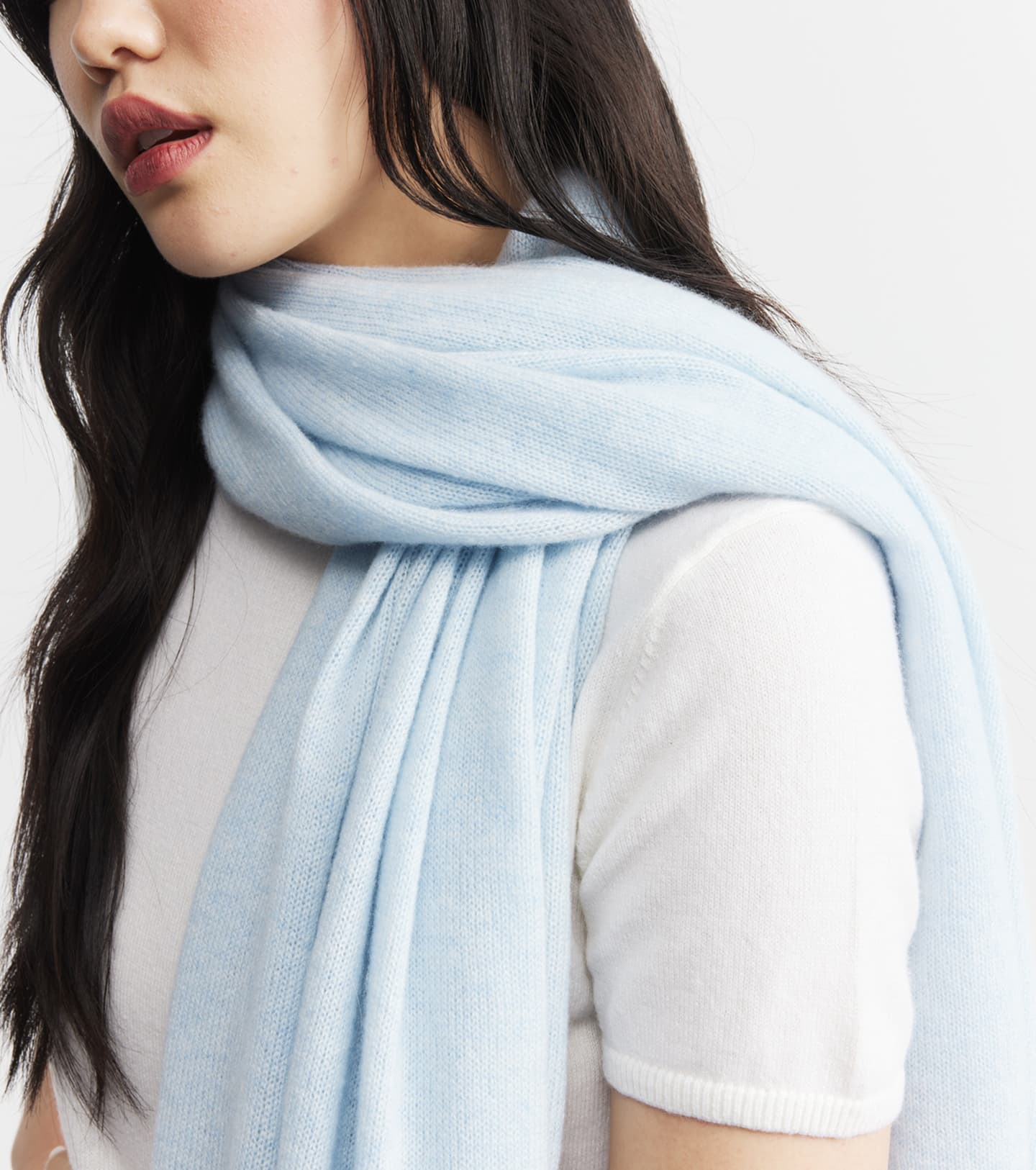 Cashmere Travel Wrap - Sky Melange