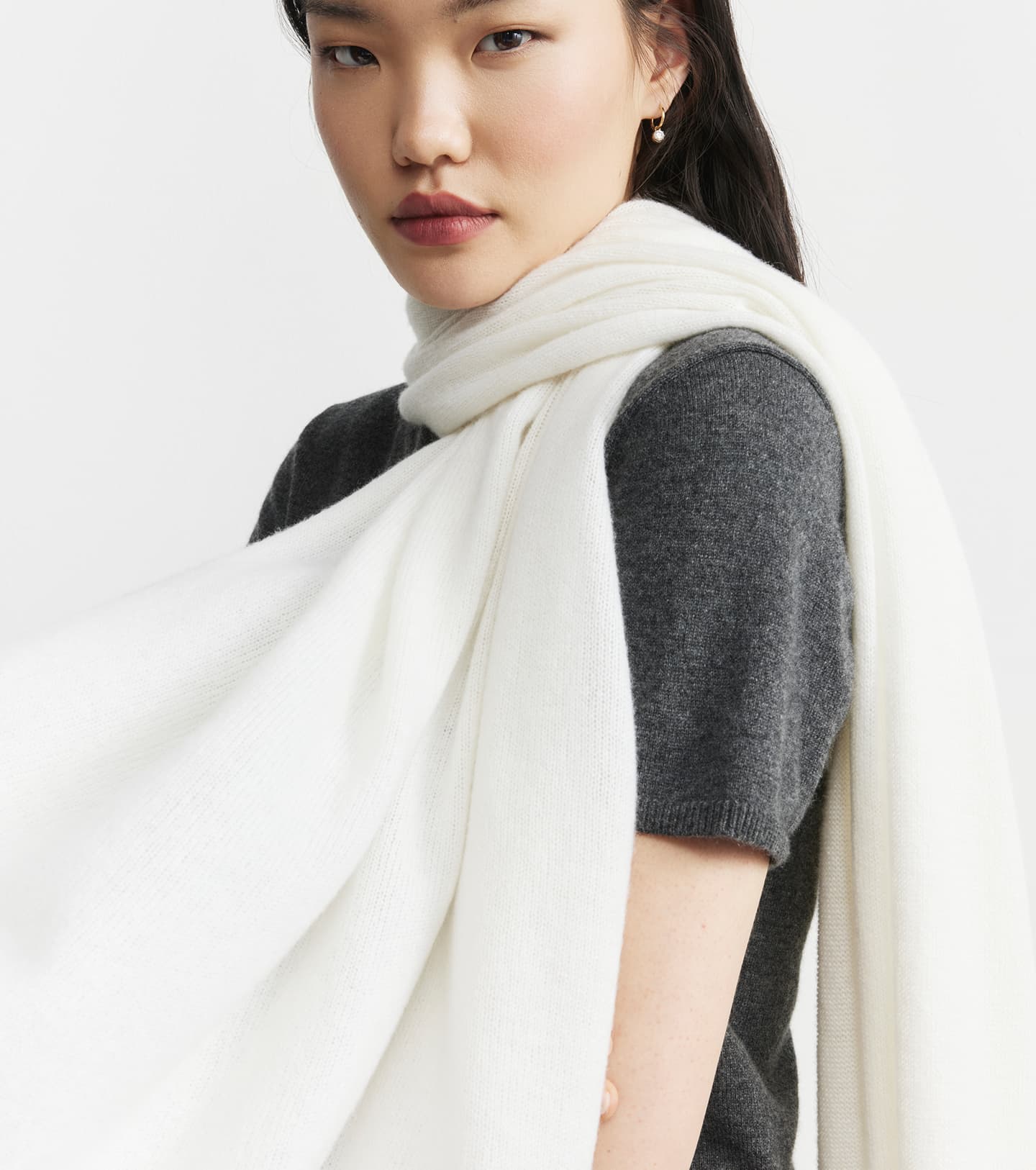 Cashmere Travel Wrap - White