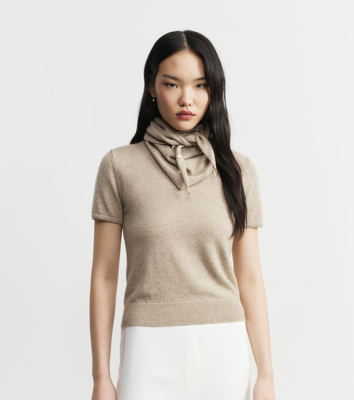 Cashmere Triangle Scarf - Birch