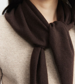 Cashmere Triangle Scarf - Cacao